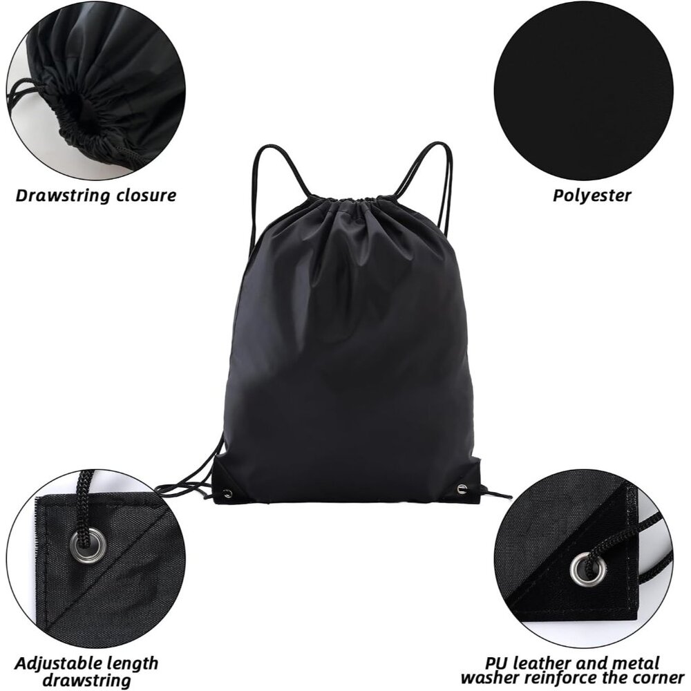 Customizable Lightweight Drawstring Backpack Set … - image 4
